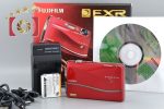 Very Good!! FUJIFILM FinePix Z800 EXR Red 12.0 MP Digital Camera w Box Supply