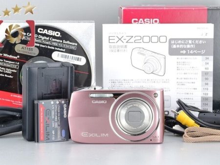 Excellent!! Casio EXILIM EX-Z2000 Pink 14.1 MP Digital Camera w Box Hot on Sale