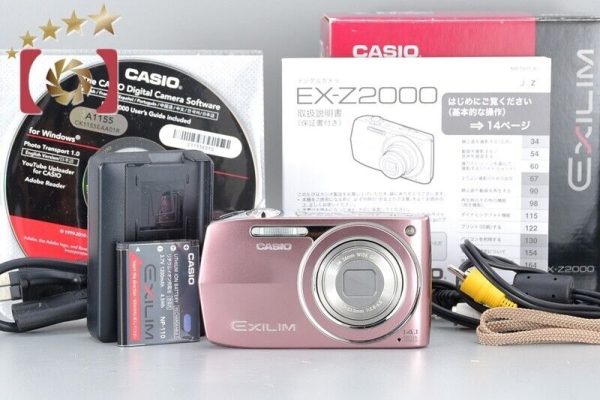 Excellent!! Casio EXILIM EX-Z2000 Pink 14.1 MP Digital Camera w Box Hot on Sale