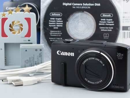 Excellent!! Canon PowerShot SX280 HS Black 12.1 MP Digital Camera w  Box For Sale