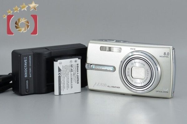 Very Good!! Olympus μ 830 Silver 8.0 MP Digital Camera For Sale